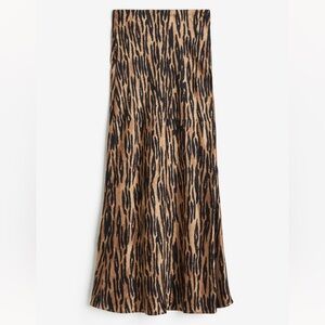 Animal print maxi skirt
